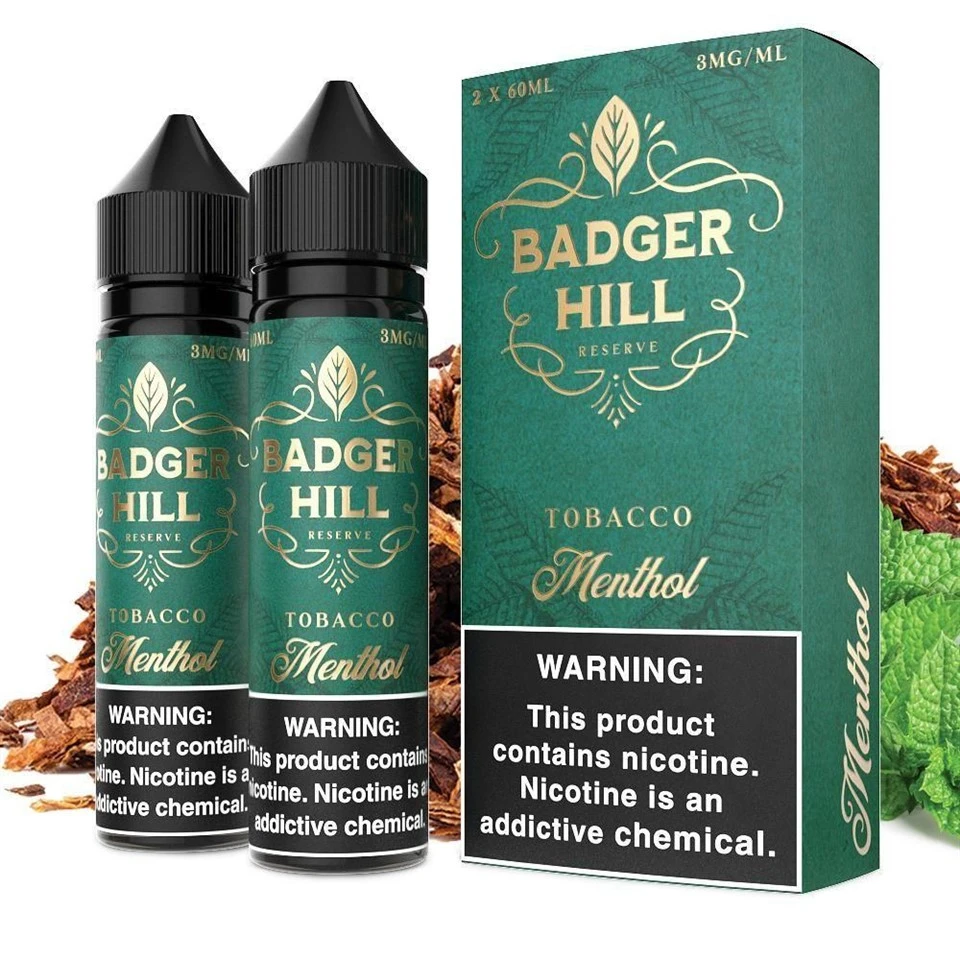 Menthol gan Badger Hill Reserve 120ml