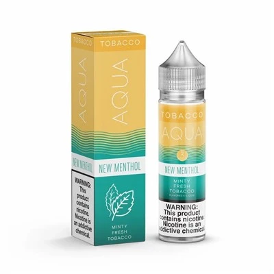 Tybaco Aqua Menthol Newydd 60ml Eliquid