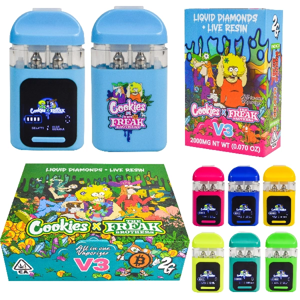 Cwcis Gwag X Brodyr Freak V3 Newid Vape tafladwy Deuol 2G