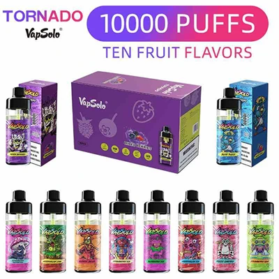 Vapsolo Tornado 10000 Puffs vape tafladwy