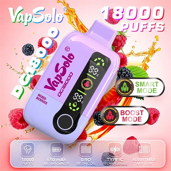 Vapsolo DG18000 Puffs Disposable Vape